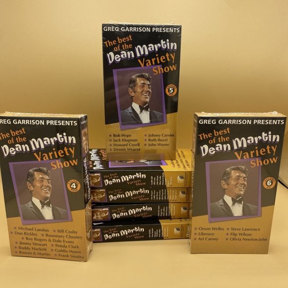 Lot of Dean Martin Variety Show VHS Tapes Lot Of 7 - 3/7 New - Vol 1-6 & SE. - Picture 1 of 8